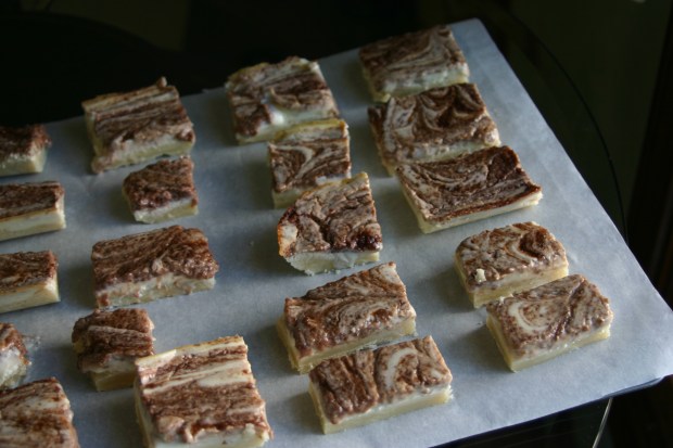 Cherry Swirl Cheesecake Bar Treats