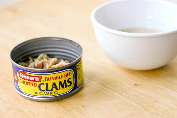 Chopped clams