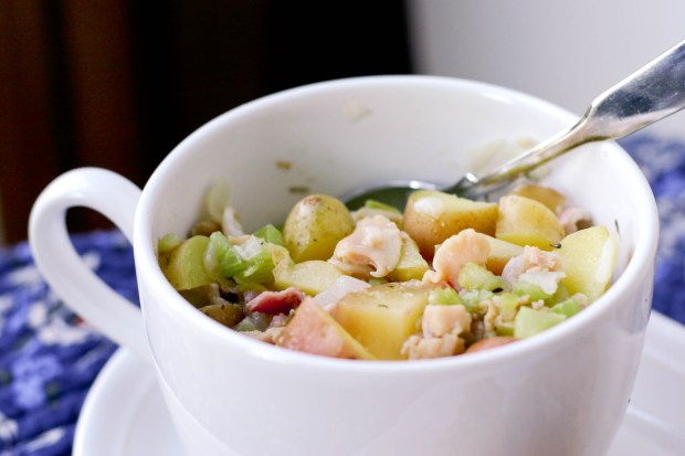 Rhode Island Clam Chowder meal