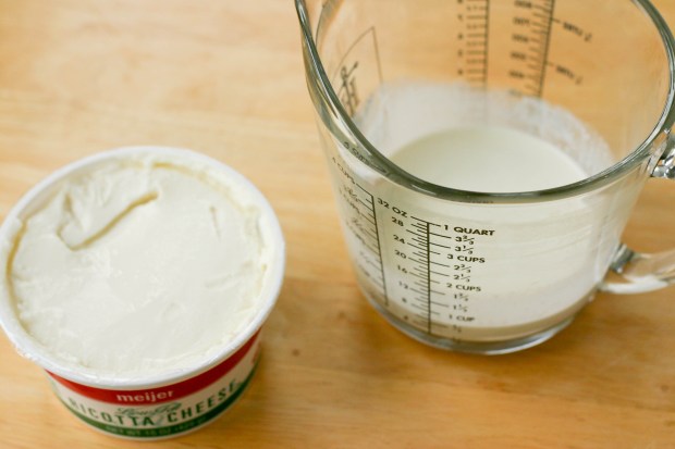 ricotta and cream