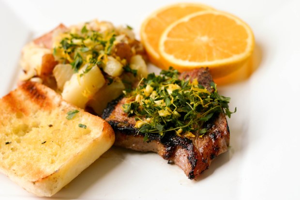citrus lamb chops with gremolata