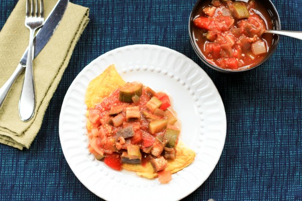 omelets with ratatouille