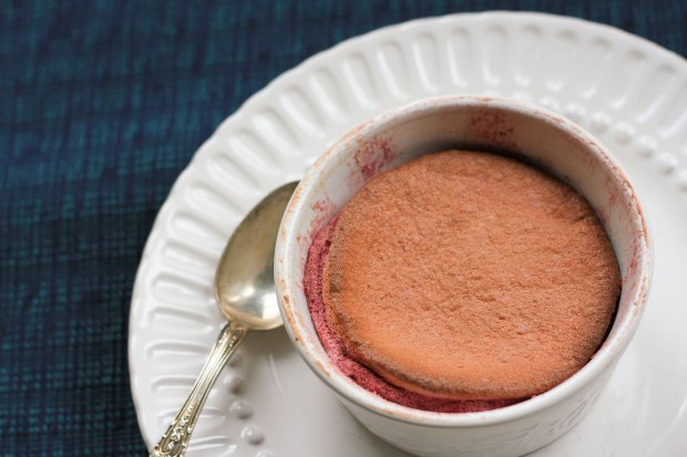 raspberry souffle ramekin