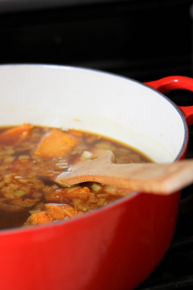 making stew