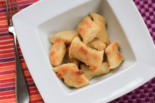 buttered lazy pierogi