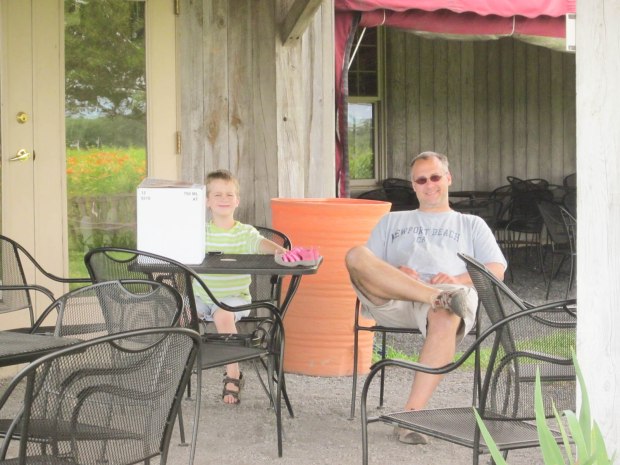 Outdoor patios are a great place to play and sip.