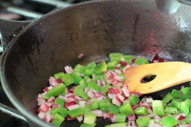 onion and green pepper