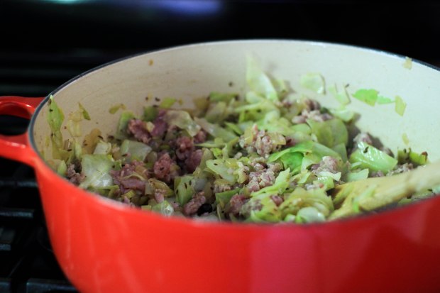 cabbage & sausage
